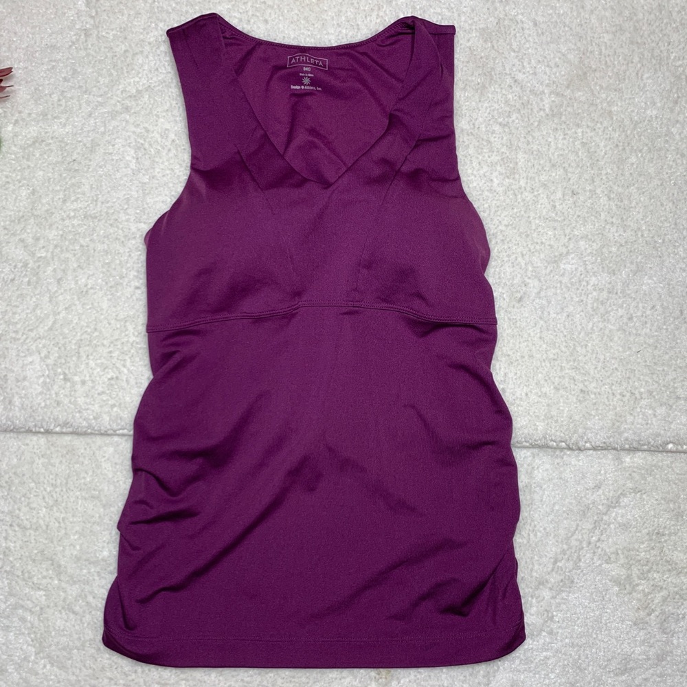 Athleta Empire V-neck Tank Top Bra, 34C purple ATHLETA 32B Purple, Violet Color